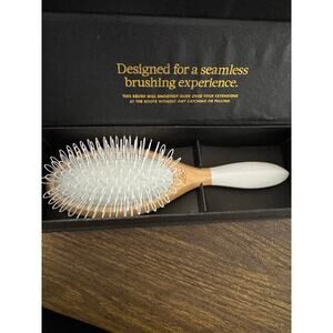 Luxy Wooden-Handled Loop Bristles Hair Extension Brush for Seamless Brushing